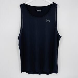 Under Armour The Tech Tank XL Shirt Men's Black Sleeveless Gym Workout Athletic